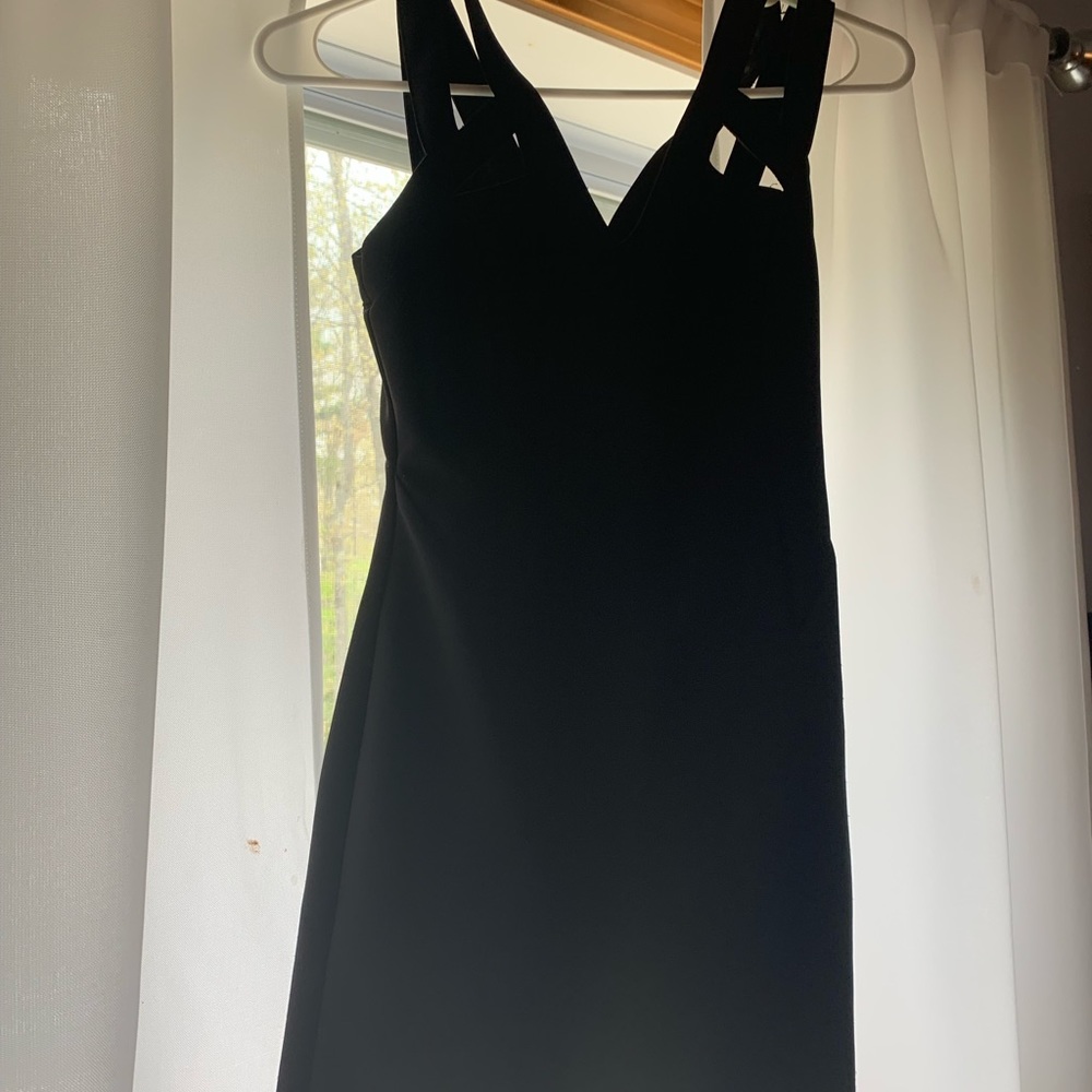 Black tight dress